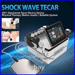 3in1 Smart Tecar Shock wave Therapy Machine physio Body Pain Relief ED Treatment