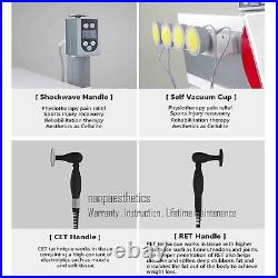 3in1 Smart Tecar Shock wave Therapy Machine physio Body Pain Relief ED Treatment