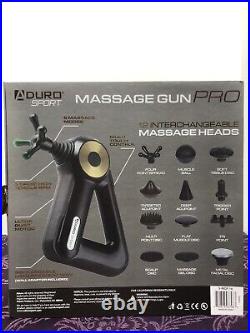 Aduro Sport Massage Gun Pro with 12 Interchangeable Heads Brand New! NWB