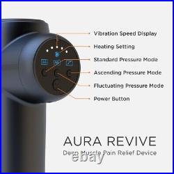 Brand New Aura Unopened Revive Deep Muscle Pain Relief Heated Massage Gun