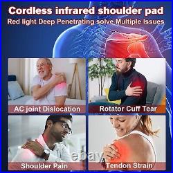 DGYAO Rechargeable Infrared Red Light Therapy Device Shoulder Wrap Pad Portable