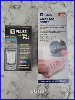 EPulse Ultra 1420 TENS + EMS Therapy Muscle Pain Relief + Massage Shoes