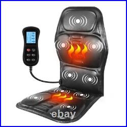 Electric Back Massager Massage Chair Cushion Heating Vibrator Pain Relief