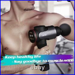 Electric Body Massage Gun Pain Relief Deep Tissue Percussion Therapy Cordless