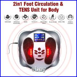 Foot Circulation Booster Machine EMS Leg Massager Pain Relief Reduces Swelling