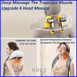 Heating Vibration Neck Massager Pain Relief Deep 5D Kneading