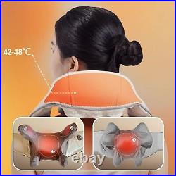 Heating Vibration Neck Massager Pain Relief Deep 5D Kneading