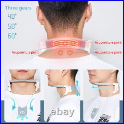 Kids Adult Heated Neck Brace Posture Correction Pain Relief Cervical Traction
