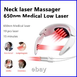 LASTEK Cervical Neck Massager Laser Therapy Device Relax Body Musle Relief Pain