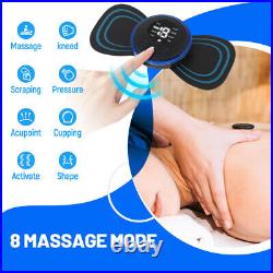Lots Portable Electric Neck Massager Cervical Massage Patch Stimulator With Remote
