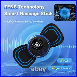 Lots Portable Electric Neck Massager Cervical Massage Patch Stimulator With Remote