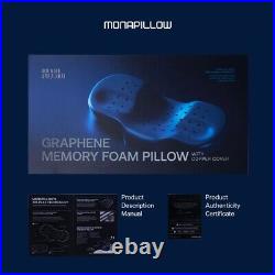 MONAPILLOW Ice Tech Graphene Memory Foam Cervical Pillow Neck Pain Relief