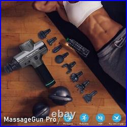 MassageGun Pro- Muscle Massage Gun- 20 Speeds- 8 Heads & Travel Case
