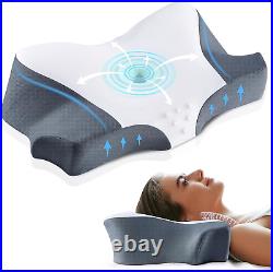 Memory Foam Cervical Neck Pillow, Cervical Pillow for Neck Pain Relief, Orthoped