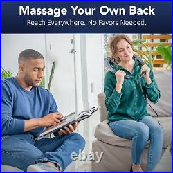 Miko Back & Neck Massager Pain Relieving Shiatsu Massager with Heat Navy Blue