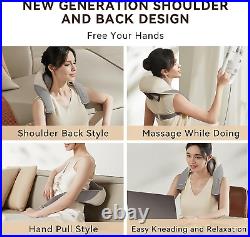 Mini Shiatsu Neck Massager, Shoulder Neck Massager with Heat for Pain Relief Dee