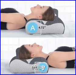 NEW Mkicesky Cervical Contour Ergonomic Memory Foam Pillow Neck Body Pain Relief