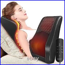 Neck Back Massager Heat Massage Pillow Body Muscle Pain Relief Relax at Home Car