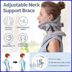Neck Brace for Cervical Pain Relief, Adjustable Neck Stretcher for Cervical S