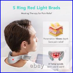 Neck Massager Heat Cordless Deep Tissue Vibration Infrared Pain Relief Portable