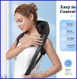Neck Massager for Neck Pain Relief, 4D Deep Kneading Massagers with 6 Massage No