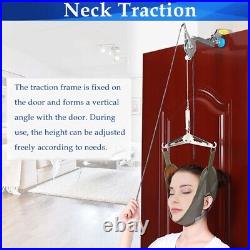 Neck Traction Stretcher Belt Cervical Head Brace Physical Pain Relief Device