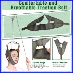 Neck Traction Stretcher Cervical Head Brace Pain Relief Device Home Over Door