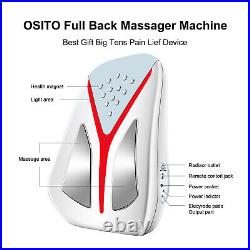 OSITO Electric Back Waist Pulse Massager TENS Unit withHeated Therapy Pain Relief