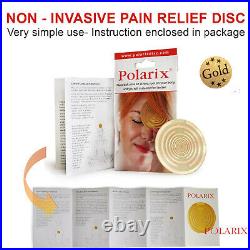 Polarix© Gold set1 Pain Relief Disc, Chakra Therapy, Alternative Medicine