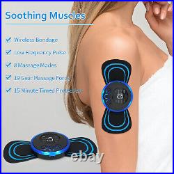 Portable Mini Electric Back Neck Massager Cervical Massage Patch Stimulator Lot