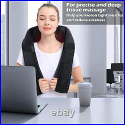 Shiatsu Back Neck Massager with Heat, Electric Shawl Massager Muscle Pain Relief