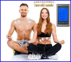 Tens Unit Muscle Stimulator Massager 12 Modes Lifetime Warranty Dual Channel