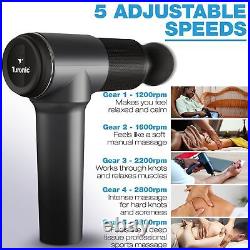 Turonic GM5 Massage Gun Deep Tissue Massager for Muscle Relax & Pain Relief