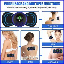 USB Mini Electric Neck Back Pain Massager Cervical Massage Patch Stimulator LOT